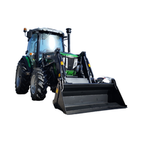 Chine Mini tracteur compact 4WD 50HP avec tracteur à roues COC EURO5 à vendre avec moteur central et composants de boîte de vitesses