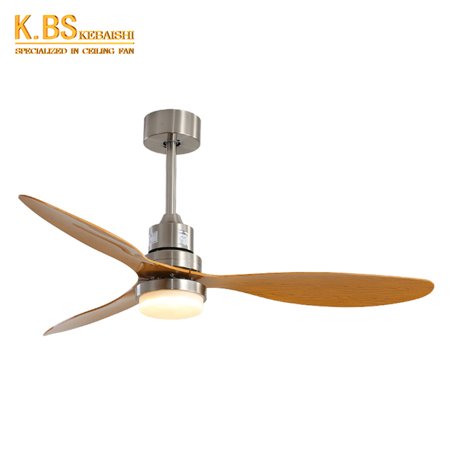 Energy Saving AC DC 35W Safe 3 Blade Smart Home RF Remote Control Ceiling Fan With LED Light