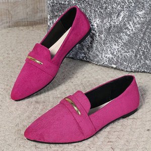 8 nouvelles chaussures plates de haute qualité, couleur unie, légères et antidérapantes, chaussures simples, semelle plate, bouche peu profonde, chaussures pour femmes - Product Image 4