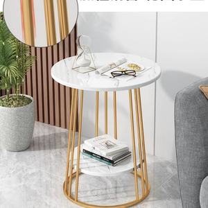 Table basse d'angle de style nordique moderne et luxueuse, étagère de rangement créative, table d'appoint simple pour salon, balcon, salon, meubles - Product Image 3