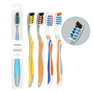 <span class=keywords><strong>Cepillo</strong></span> <span class=keywords><strong>de</strong></span> <span class=keywords><strong>Dientes</strong></span> Manual Económico con Cerdas Suaves <span class=keywords><strong>de</strong></span> Nailon y Mango Ergonómico <span class=keywords><strong>de</strong></span> PP y TPR para Viajes, Hogar y Hoteles - Product Image 1