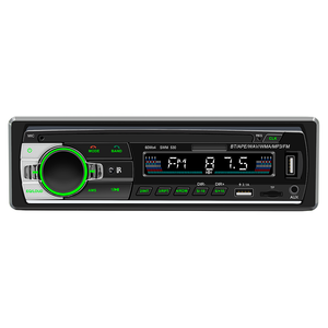 Reproductor <span class=keywords><strong>mp3</strong></span> de alta potencia para coche, unidad principal de <span class=keywords><strong>audio</strong></span> estéreo, con botón de cambio de 7 colores, versión actualizada, 1 din - Product Image 1