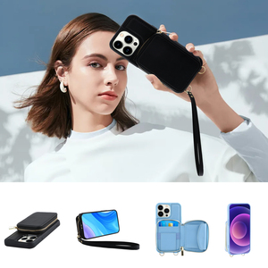 Thời trang hàng đầu PU Leather <span class=keywords><strong>Wallet</strong></span> trường hợp điện thoại cho <span class=keywords><strong>Iphone</strong></span> 14 13 12 11 Pro Max xách tay Crossbody trường hợp - Product Image 2