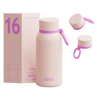 Mug de poche isotherme en acier inoxydable à double paroi de 16 oz de style américain avec poignée, portable, idéal comme cadeau, maintient la température de 24 à 36 heures