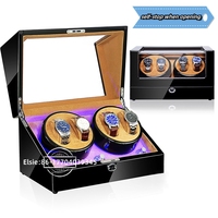 Grenz überschreitende voll automatische mechanische Uhr Shaker Holz Elektrizität motor rotierende Uhren box mit PC-Geschenke tui