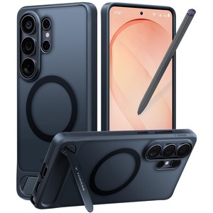 Coque magnétique TORRAS pour Samsung Galaxy S26 Ultra Ostand L1 Series avec béquille TPU+PC - Noir - Product Image 1