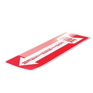 Señal de extintor de incendios de 12x4 pulgadas, etiqueta reflectante de seguridad, alerta visual, cinta adhesiva incluida - Product Image 5