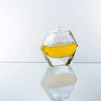 Flacon de parfum en verre hexagonal transparent spécial de 100 ml