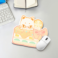 Vente chaude dessin animé mignon bureau ordinateur jeu antidérapant tapis de bureau formes géométriques tapis de souris en forme spéciale tapis de souris