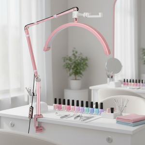 <span class=keywords><strong>Lampe</strong></span> à ongles LED UV professionnelle à clipser, demi-lune, à intensité variable, éclairage blanc chaud/froid, 750 mm, en forme de U, séchage portable - Product Image 1