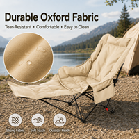 Chaise pliante inclinable portable, réglable pour s'asseoir et se reposer, idéale pour le camping en plein air, la pêche, les pique-niques, la sieste au bureau et les loisirs