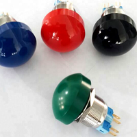 Bouton poussoir en forme de champignon CMP rouge 35 mm