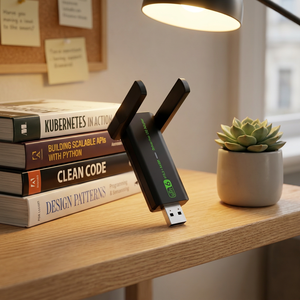<span class=keywords><strong>Receptor</strong></span> USB Inalámbrico Gigabit <span class=keywords><strong>de</strong></span> Doble Banda para Computadoras <span class=keywords><strong>de</strong></span> Escritorio - Transmisor Wi-Fi <span class=keywords><strong>de</strong></span> 1300Mbps (5G) Externo Sin Controladores 600Mbps en Stock - Product Image 6