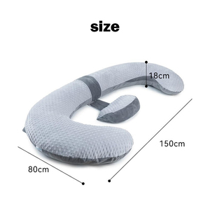 Hongbo OEM 32*59 Inch Maternity <strong>Pillows</strong> Full Body Multifunctional Velvet Cozy <strong>U</strong> Shaped Pregnancy <strong>Pillows</strong> for Side Deep Sleeping - Product Image 6
