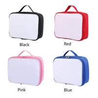 Sac à dos scolaire professionnel vierge pour impression par transfert thermique, forme carrée, couleurs assorties, pour sac à déjeuner et trousse à crayons