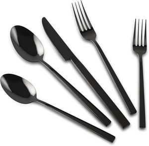 Luxury Matte <b>Gold</b> Stainless Steel <b>Cutlery</b> <b>Set</b> Sustainable Flatware for Weddings and Special Occasions with Mirror Polish - Product Image 1