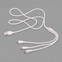 Kabel Pengisi Daya Cepat USB ke Tipe C 3 in 1 2A Harga Grosir Sangat Murah untuk Smart Watch, Earphone, Power Bank, Kipas Mini, MP3/MP4, PSP