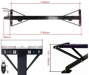 Sistem <span class=keywords><strong>Jack</strong></span> penstabil daya RV 1800lbs muatan 120W <span class=keywords><strong>Jack</strong></span> <span class=keywords><strong>Trailer</strong></span> daya listrik mendukung kaki penyesuaian tinggi 26" - Product Image 6