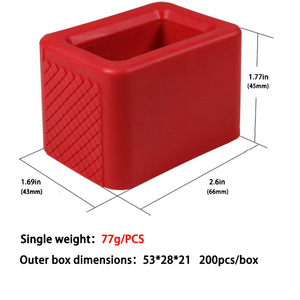 Housse en silicone carrée épaissie de qualité industrielle, résistante aux rayures et à la poussière, pour fente de ceinture de sécurité de voiture - Product Image 3