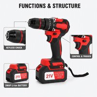 Nouvelle perceuse électrique multifonctionnelle pour la maison, perceuse électrique domestique, perceuse rechargeable, outil de travail du bois