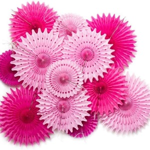 Ensemble de ventilateurs en <span class=keywords><strong>papier</strong></span> de soie EASTTERN pour la <span class=keywords><strong>d</strong></span>écoration de mariage, anniversaire, fête prénatale, Pâques, remise de diplôme, Noël, Ramadan - Product Image 3