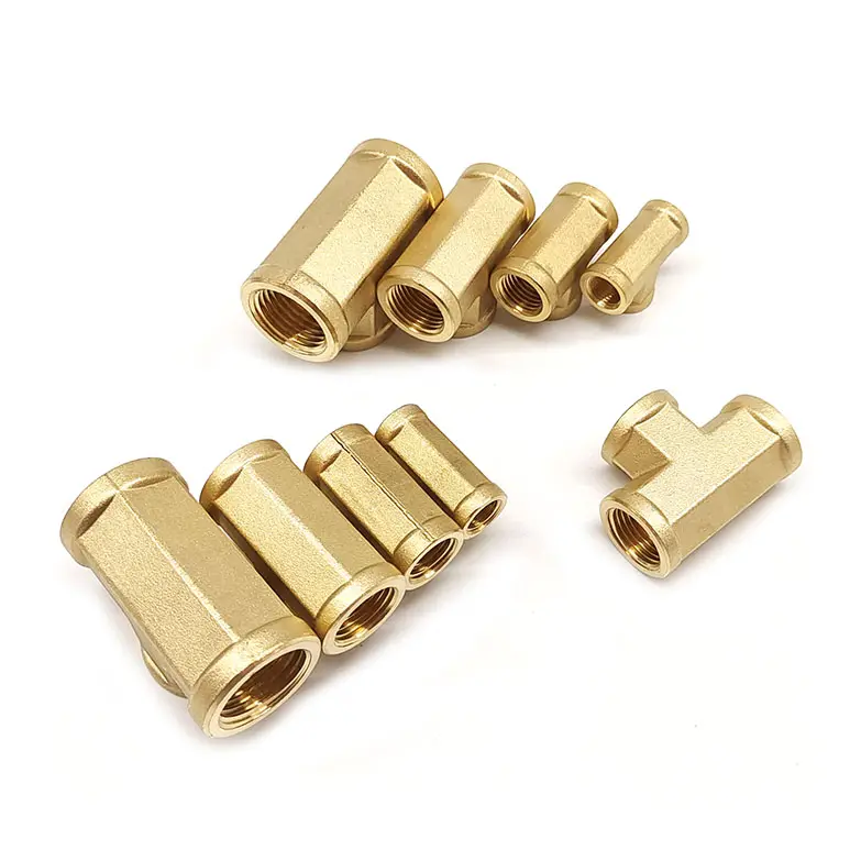Forged Brass Female Tee 3/8 in NPT brass Pipe Fitting