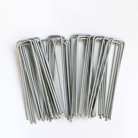 Agrafes de jardin/clous de gazon en forme de U/épingles de gazon 15cm en métal en forme de U Pinces de fixation de jardin Agrafes de gazon