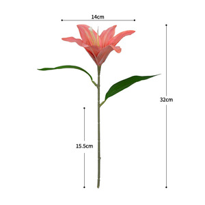 Flor Artificial, Lirio de Seda de Nuevo Diseño, en Oferta, para Decoración de Bodas, Hogar, Jardín, <span class=keywords><strong>Restaurante</strong></span>, Lirio de Tallo Único - Product Image 2