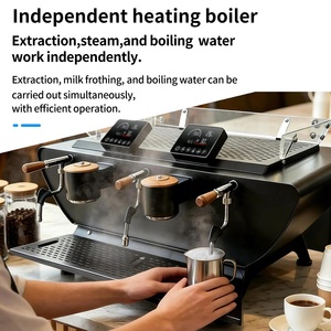 Máquina de Café Espresso Semiautomática Comercial de Alta Calidad, de Dos y Tres Cabezales, para Cafetería, BS-YL Semiautomática O - Product Image 4