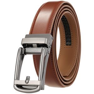 Logo personnalisé Noir Marron Ceintures pour femmes Designer personnalisé Boucles à cliquet automatiques Ceinture pour hommes en cuir véritable automatique