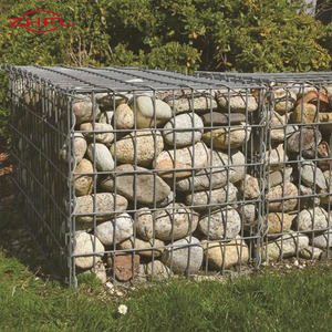 PVC Coated Galfan Zinc Aluminum Alloy Hexagonal Square Wire Mesh <b>Grid</b> Soil Retaining Welded Gabion Basket - Product Image 4