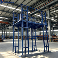 Plateforme élévatrice hydraulique économique pour marchandises, capacité de levage 1000 kg, hauteur de levage 8m/10m, pour bureau mobile et entrepôt