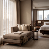 Fabricant de meubles d'hôtel sur mesure, ensemble complet de chambre à coucher 5 étoiles, lit king-size, meuble TV, bureau, porte-bagages, directement de l'usine