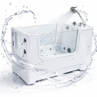 Station de lavage hydrographique Dpbathe Walk-in en acrylique avec système d'eau haute pression