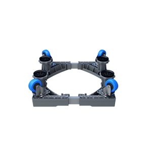 Base de support de <span class=keywords><strong>socle</strong></span> de rondelle mobile réglable avec roulettes pivotantes verrouillables Source d'alimentation électrique Pièce essentielle pour machine à laver - Product Image 2