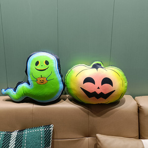 Almohada de Peluche de Calabaza Fantasma para Halloween al por Mayor, Suave, Rellena de Algodón PP, Decoración de Terror Sinfónico, Regalo de Fábrica - Product Image 3