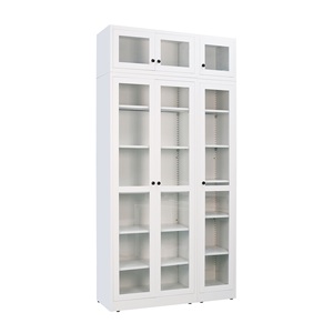 Modern Design Steel Book <b>Storage</b> Cupboard with Swing Glass Door for Home Office Bedroom School Workshop or Hotel Use - Product Image 4