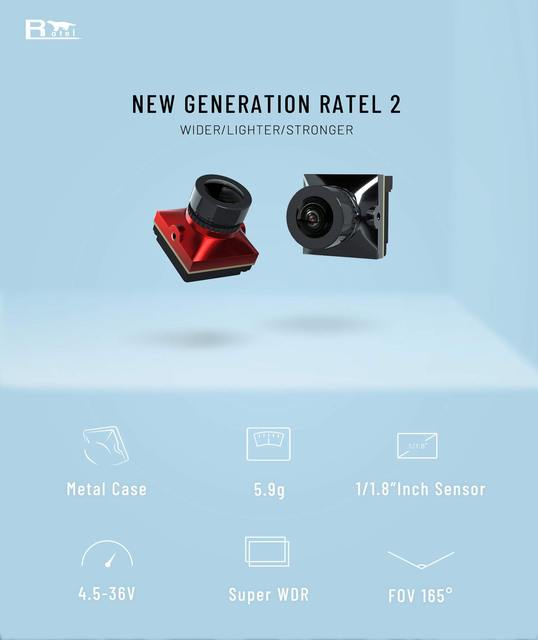 CaddxFPV Ratel 2 Analog FPV Camera 1200TVL Starlight WDR Wide Angle Bulk Purchase Wholesale for RC FPV Drone