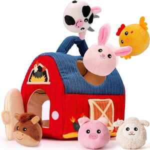 Plüsch-Stoff Blind <span class=keywords><strong>Box</strong></span> Spielzeug für Kleinkinder Sensorische Bauernhof-Mini- & Kleinhäuser Puppe 31-50cm - Product Image 1
