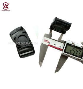 Clip de boucle à dégagement rapide latéral en plastique noir Double boucle de régulation Sangle POM Boucles en plastique pour sangle de sac photo - Product Image 3