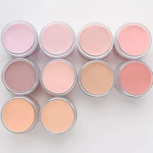 10 teile/satz Acryl Nagel pulver Hersteller Nude Farbe Tauch pulver + Nagel Acryl Pulver Kit Für Nagel Dekoration Maniküre