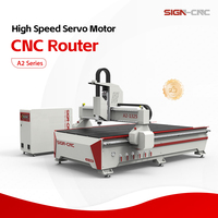 Router CNC de 3 Ejes para Trabajar la Madera con Sistema ATC, Husillo de 6KW y Servomotor AC para Fabricación de Gabinetes