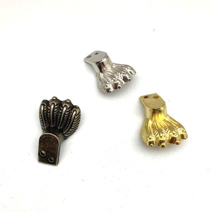 Lizard Foot Furniture <b>Leg</b> Zinc Alloy 20mmx15mmx11mm Silver Cabinet Decorative Support - Product Image 4