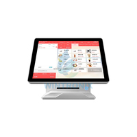 Système de point de vente tout-en-un de 15,6 pouces, écran tactile capacitif 10 points, système d'exploitation Windows 10/Android/Linux, imprimante thermique, garantie 1 an, CE