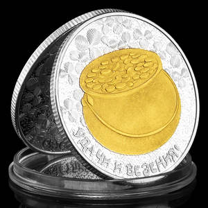 Portafortuna per monete placcato per gettone della ciotola del tesoro con funzione Scratcher della lotteria Idea <span class=keywords><strong>regalo</strong></span> ricordo - Product Image 3