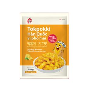 O'food Tteokbokki Coreano Premium con Queso 300g, Pastel de Arroz Instantáneo Cremoso y Masticable, Tamaño Familiar, Snacks Asiáticos al por Mayor - Product Image 1