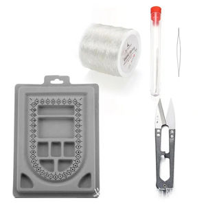 Kit d'outils de fabrication de colliers, ensemble de perles pour la création de bijoux, forme rectangulaire, respectueux de l'environnement - Product Image 1