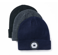 Deportes de invierno cálido Bluetooth 5,0 auriculares inalámbricos música sombrero gorro Unisex Bluetooth Led música Gorro con luz
