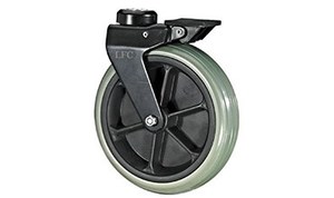 Nova Roda Dianteira de 200mm (8 Polegadas) para Cadeira de Rodas, Equipamento Médico, Rodas de Poliuretano (PU) Espumado PP para Cadeiras de Rodas Hospitalares - Product Image 5