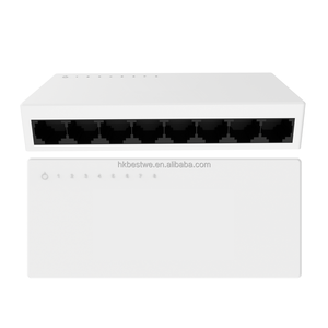 สวิตช์เครือข่ายขนาดเล็กแบบ 8 พอร์ต Gigabit  ตัวเรือนพลาสติก สำหรับการถ่ายโอนข้อมูลความเร็วสูง ฮับเครือข่าย พอร์ต Gigabit RJ45 - Product Image 6